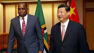 Roosevelt Skerrit and Xi Jinping