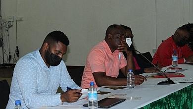 Roosevelt Skerrit At Meeting with Truckers