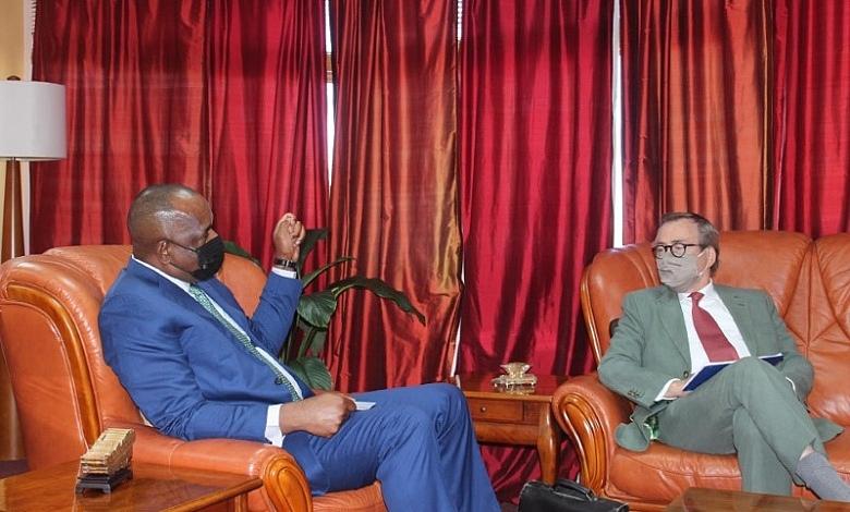 Hon. Roosevelt Skerrit & French Ambassador Jacques-Henry Heuls