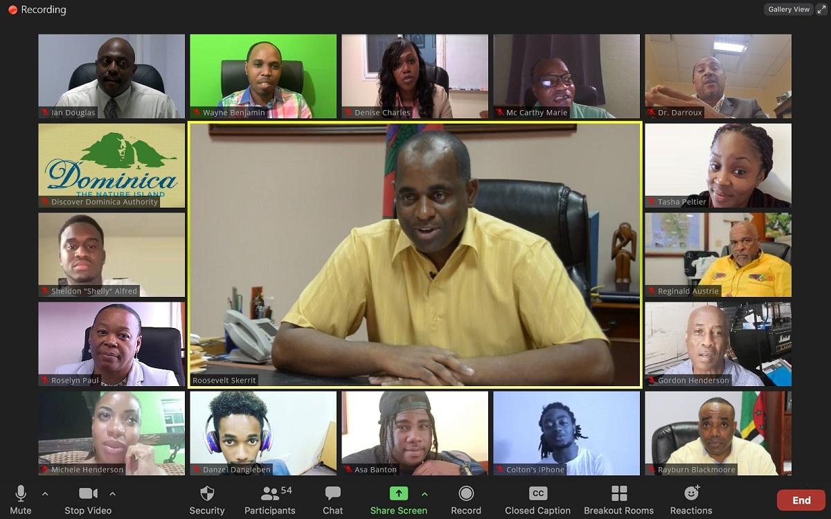 Zoom Meeting With PM Skerrit