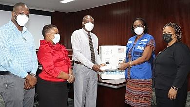 Handing Over Pfizer Vaccine