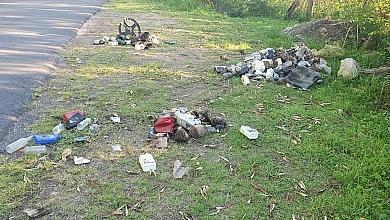 Waste/Rubbish on Side Of Road Dominica