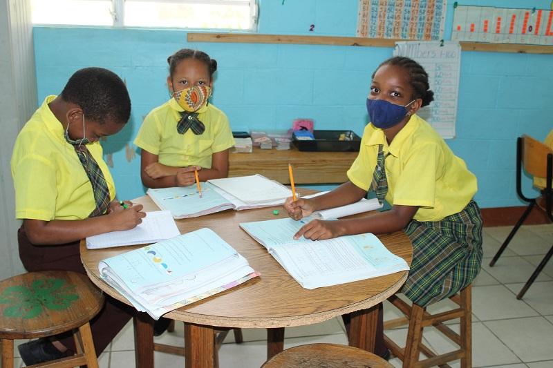 Children Sitting in Classroom Roseau