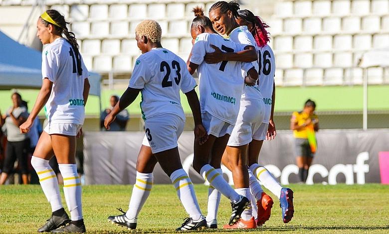 Dominica Women Football Players Walking