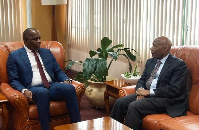 Pm Skerrit Meets With CDB President