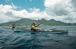 Moses & Grant kayaking off Dominica’s north coast