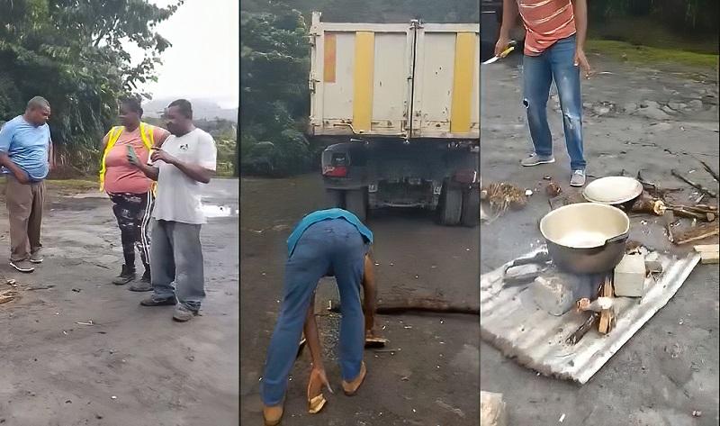 Truckers Strike Tarish Pit