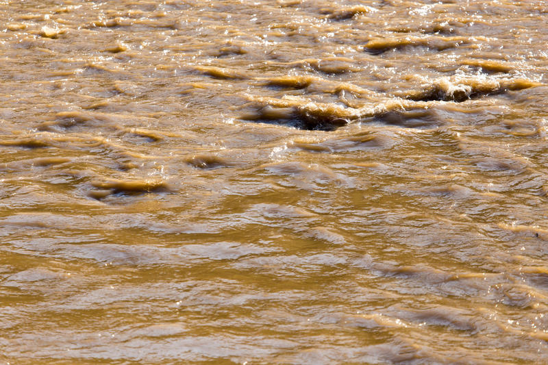 Rough Flooded Water - Brown Color