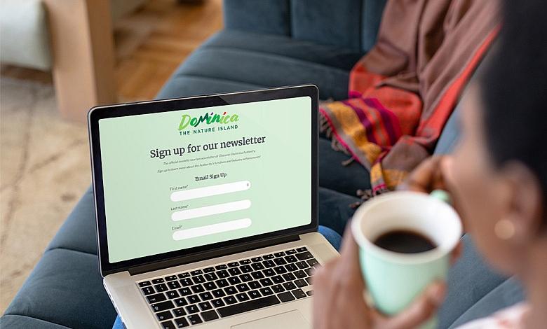 Woman Signup Newsletter