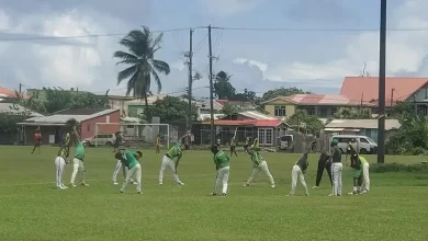 Dominica's Cricket Students Warming Up