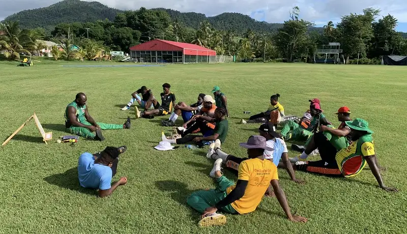 Dominica Cricket Players Training Session