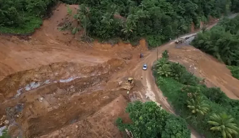 East and Southeast of Dominica