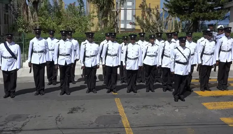 Dominica Police Officers in Uniform