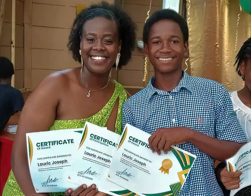 Student with Certificates