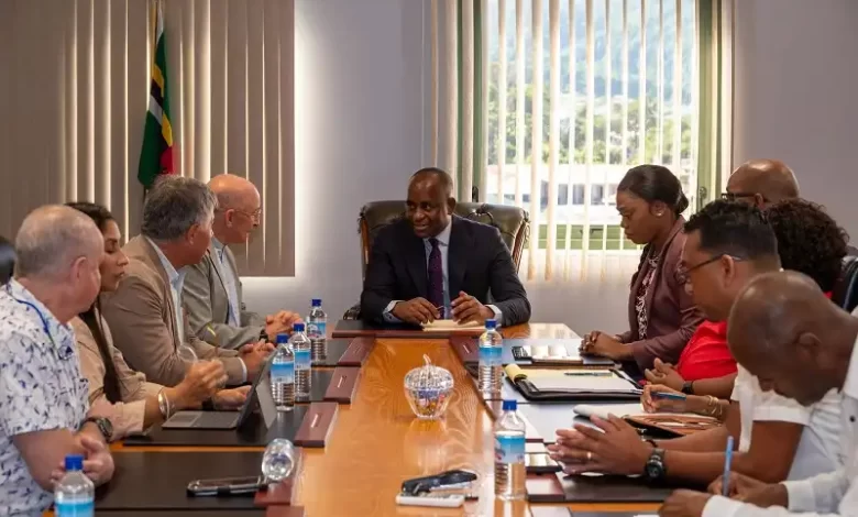 PM Roosevelt Skerrit with representatives of Common Earth