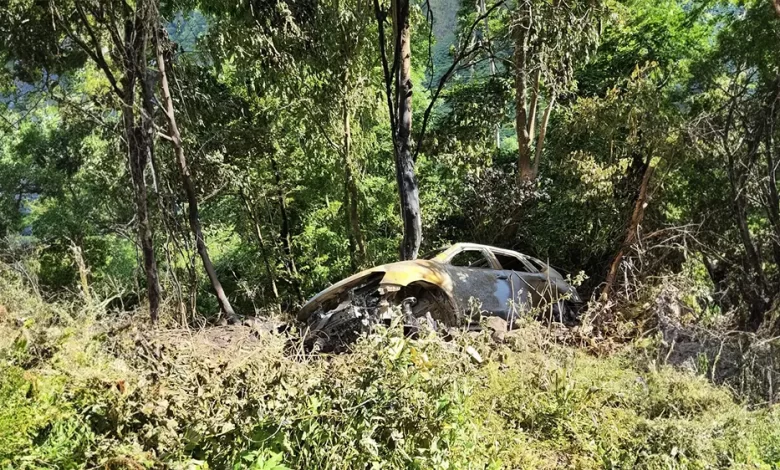 Burned Car Soufriere Owners Coulibri Ridge