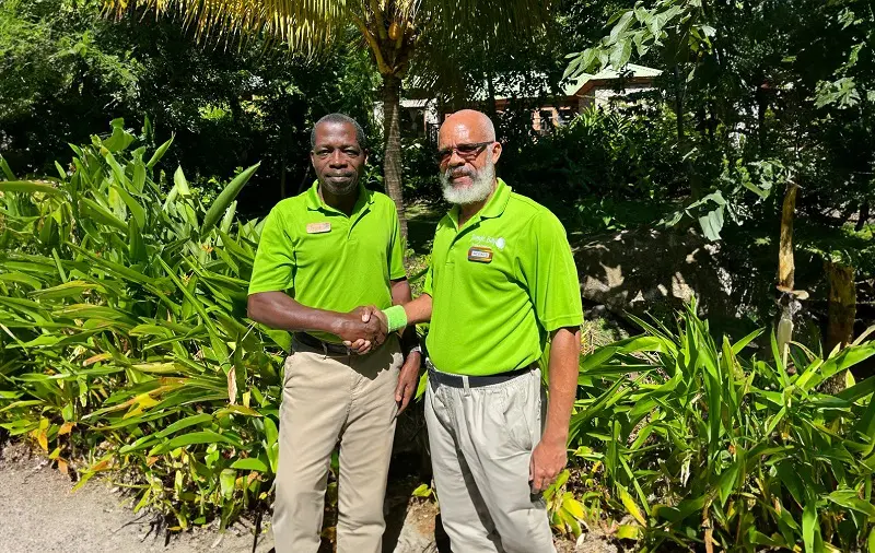 Sam Raphael with Claude Weekes