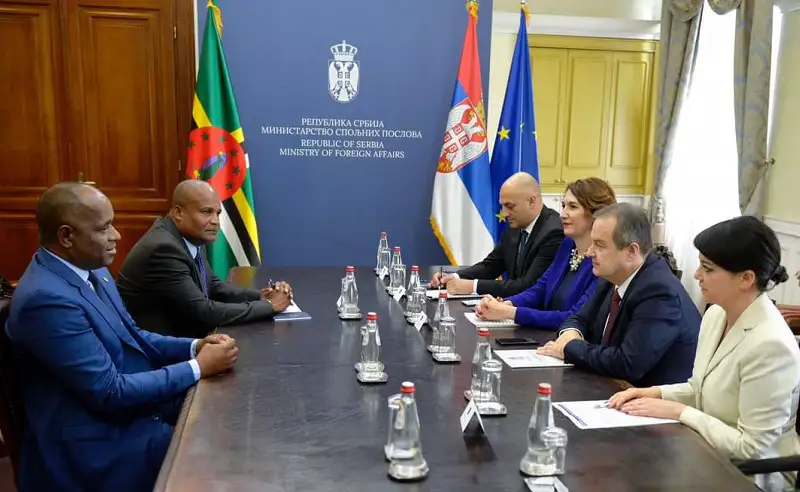 PM Skerrit with Serbian Leaders