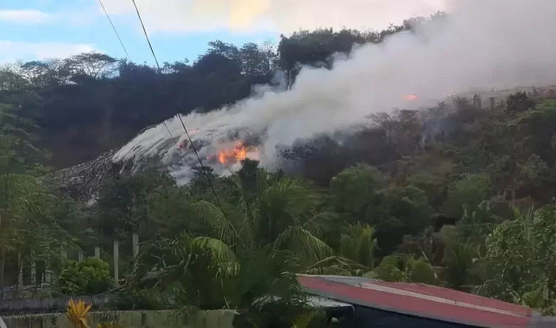 Fire Fond Cole Landfill Dominica