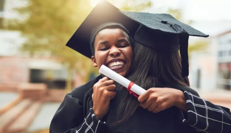 Graduate Student Hugging