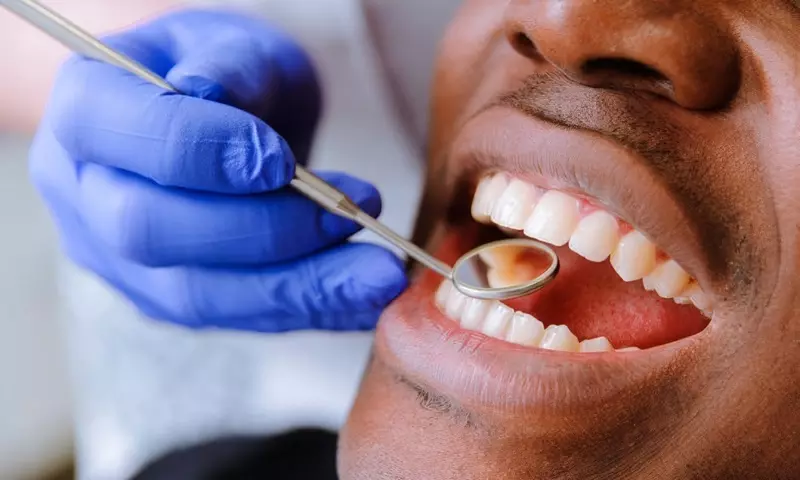 Dental Clinic Patinet Teeth Cleaning