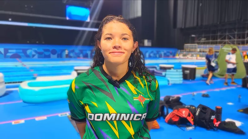 Dominica National Swimmer Jasmine Schofield