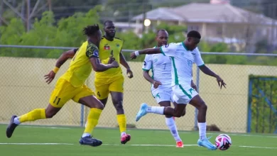 Dominica Scoring Goal Against Antigua CONCACAF