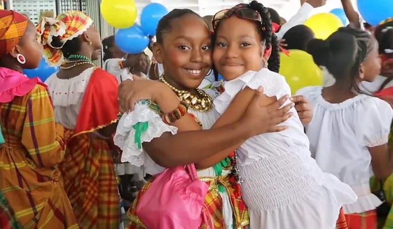 Best Friends Hugging Creole Dress Independence Celebrations