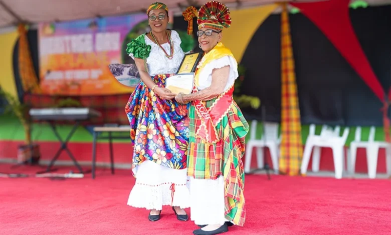 Hilda Prosper with Dominica President Sylvanie Burton