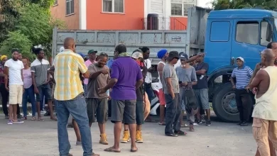 Truckers Protest Canefield Dominica