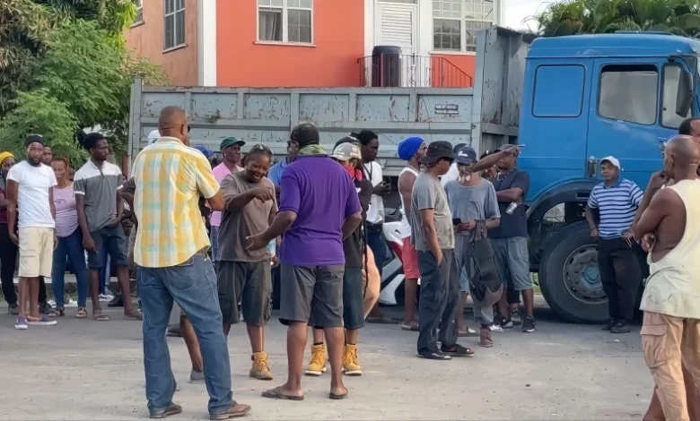 Truckers Protest Canefield Dominica