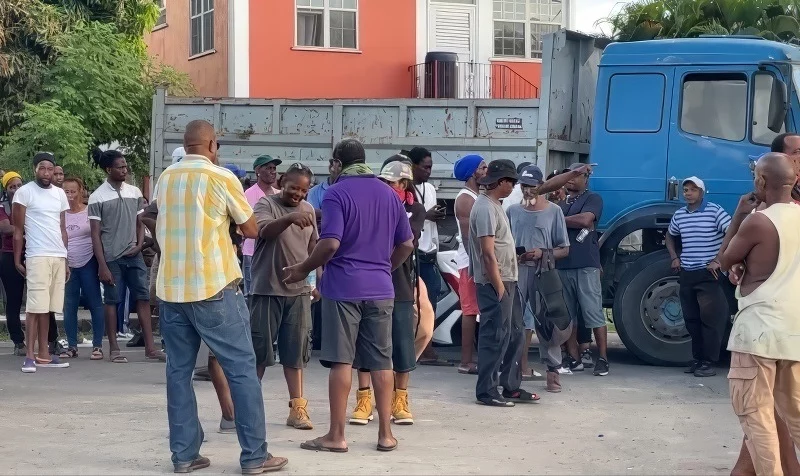 Truckers Protest Canefield Dominica