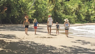 Walking on Beach