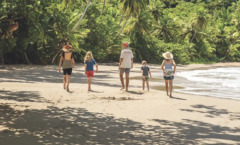 Walking on Beach