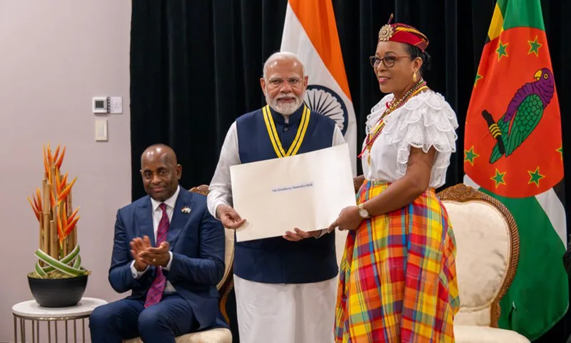 Prime Minister Modi Receives Dominica’s Highest Honor for Global Leadership