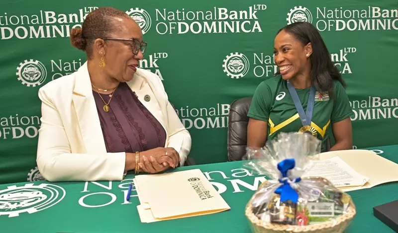 Thea Lafond-Gadson Signs On as National Bank of Dominica Representative