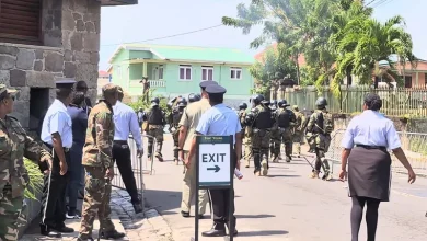 Police in Riot Gear Dominica Electoral Reform